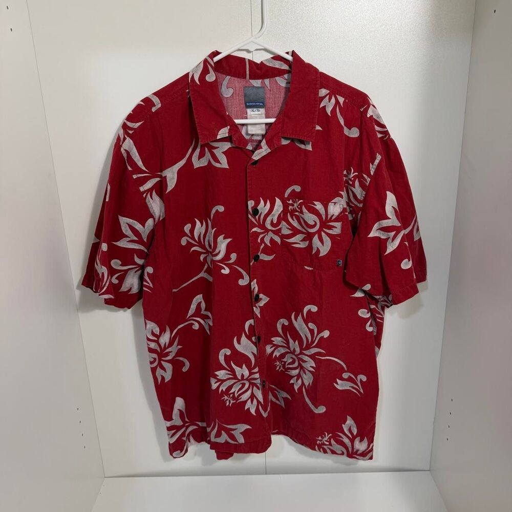 Quiksilver Men's Red Shirt